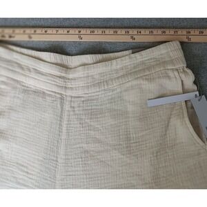 Soft Surroundings Beach Bound Pull On Gauze Pants Cotton Size Xlarge Ivory